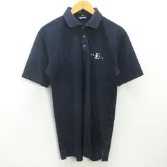 g■エピキュール/epicure GOLF 半袖ポロシャツ/ゴルフウェア【LL】紺/men's/71【中古】■のサムネイル