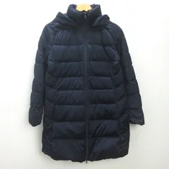 d■ユニクロ/UNIQLO ストレッチダウンコート JKT 【XL】紺/LADIES/17M【中古