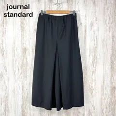 JOURNAL STANDARD ジャーナルスタンダード ツイルタック キュロット 無地 ウール ストレッチ ワイドパンツ ブラック