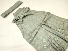 平和屋着物[]七五三　男の子　行灯袴・帯セット　双鶴花菱文　金糸　DABC5396ma