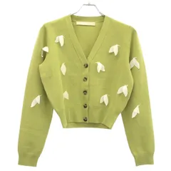 LEINWANDE ラインヴァンド Sprout Knitted Cardigan カーディガン 0225010507 グリーン Fのサムネイル