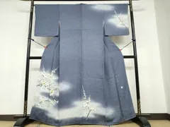 平和屋着物●人間国宝・羽田登喜男　訪問着　枝梅文　暈し染め　正絹　逸品　未使用　DABD9255udのサムネイル