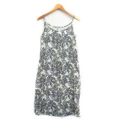 ドゥファミリィ ドゥファミリー DO!FAMILY キャミワンピース ロング コットン リーフ柄 M アイボリー 白 /KT35