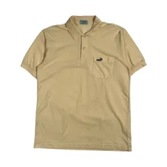 Crocodile クロコダイル 鹿の子 ワンポイント 半袖 ポロシャツ サイズ L /イエロー系 メンズ