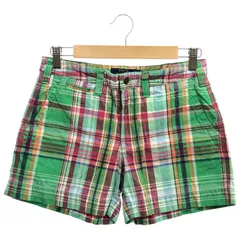 POLO RALPH LAUREN (ポロラルフローレン) マドラスチェックショートパンツ  グリーン サイズ2