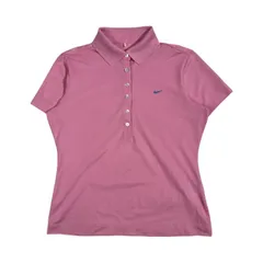 NIKE GOLF ナイキゴルフ FIT DRY 半袖 ポロシャツ サイズ L/ピンク系 レディース