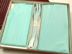 匿名配送送料込 箱あり 帯締め帯揚げ重ね襟3点セット グリーン系 