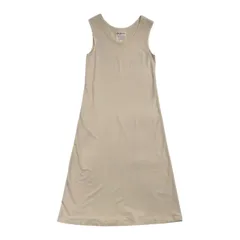 90s Yohji Yamamoto ヨウジヤマモト レーヨン ストレッチ ノースリーブ ロングワンピース サイズ M /アイボリー系 レディース FF-T24-240 ビンテージのサムネイル