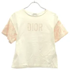 Christian Dior クリスチャンディオール キッズ スパンコールロゴデザインTシャツ 3WBM13TEEB ホワイト ピンク 8のサムネイル
