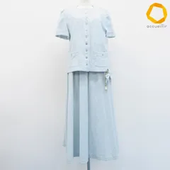インゲボルグ INGEBORG セットアップ ワンピーススーツ チェック ロゴ ボタン レディース [a1005898]