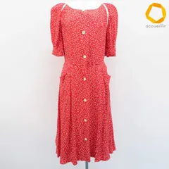 クリスチャンディオール Christian Dior ヴィンテージ シルク ワンピース ロング 半袖 ハート柄 総柄 レディース [x1007265]のサムネイル