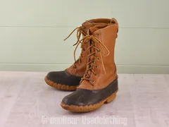 E613 USA製 L.L.Bean ビンテージ ビーンブーツ 茶 レディース 5LM 23cmのサムネイル
