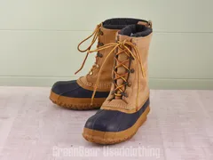 E616 USA製 L.L.Bean ビンテージ スノーブーツ 茶 レディース 6 24cmのサムネイル
