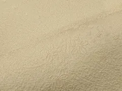 平和屋着物■上質な色無地　舞花地紋　象牙色　鈴乃屋扱い　正絹　逸品　未使用　CABF5834oy