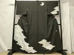 平和屋着物■訪問着　作家物　刺繍　石庭　黒地　正絹　逸品　CABF5850oyのサムネイル
