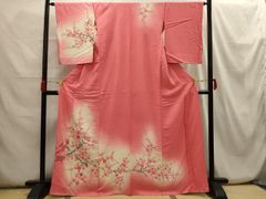 平和屋着物●本草木染作家　瑞寶　色無地　玉蜀黍色　正絹　逸品　未使用　AABH3645cs 平和屋着物○本草木染作家 瑞寶 色無地 玉蜀黍色 正絹 逸品 未