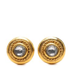 CHANEL【希少ヴィンテージ】クリアラインストーンイヤリング - メルカリ