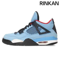 ナイキ ×トラヴィススコット Travis Scott  308497-406/Air Jordan 4 Retro Cactus Jack University Blue エアジョーダン4 レトロ カクタスジャックスニーカー メンズ 26cm