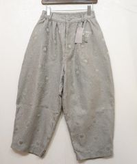 ART MIXアートミックス ドットアシンメトリーバルーンパンツ グレーM-L