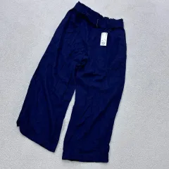 XL ユニクロ ハイウエスト ガウチョ パンツ 0416E