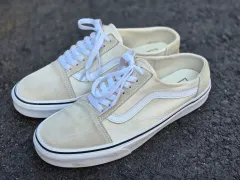 ヴァンズ オールドスクール アイボリー ミュール スニーカー 270mm