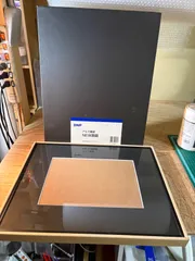 フォトフレーム　アルミ額縁　A4 黒　01