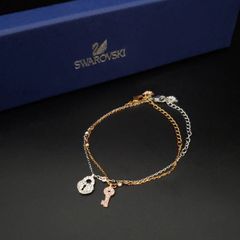 美品 SWAROVSKI スワロフスキー Crystal Wishes Keyブレスレットセット