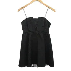 リランドチュール Rirandture 22AW ジャガードキャミ トップス キャミソール レースアップ 黒 ブラック 1 約Sのサムネイル