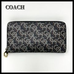 ゼブラ柄でオシャレアイテム】COACH長財布 CC473 SV/BL 未使用品 