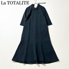 La TOTALITE】デニムジャンパースカート 新品 Sサイズ ブラック 黒 