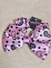 クラシック HELLO KITTY ヘアゴム シュシュ キティーストラップ vivitix リボン