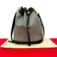 極　美品　GUCCI オールド　グッチ 巾着　ショルダー　バッグ　GG ブラック 2026年最新】オールドグッチ 巾着 GG バッグの人気アイテム - メルカリ