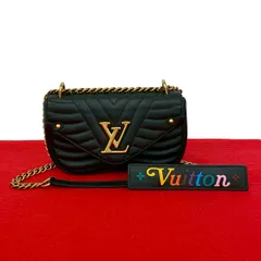 極 美品 LOUIS VUITTON ルイヴィトン チェーンバッグ PM ニューウェーブ レザー 2way ハンドバッグ ショルダーバッグ ブラック 26957