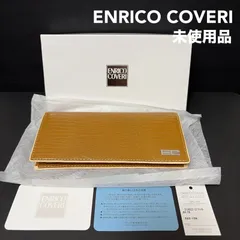 ENRICO COVERI エンリココベリ レザーロングウォレット キャメル　長財布 フラップ式　未使用品のサムネイル
