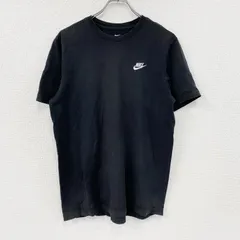 NIKE　ナイキ　半袖Tシャツ　スウッシュ　ワンポイント　黒　ブラック　Mサイズ　古着