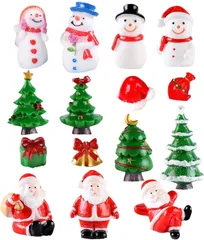 特価商品 クリスマス 飾り 置物 樹脂3Ｄ 飾り付け ミニオーナメント 手作りアクセサリー ツリー ブーツ 花輪 サンタクロース ベル 雪だるま ミニチュア 樹脂クリスマス置物 ご自宅 オフィス お店 ミニチュアオーナメント xmasホテル デコレーション D