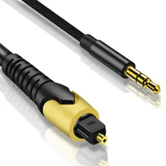 【人気商品】192kHz 光デジタル アナログ 音声変換器 SPDIFから3.5MMへ 光デジタル 変換 DAC変換器 ToslinkからAUXへオーディオ コンバーター HDTV セットトップボックス DVD/ブルーレイプレーヤー に対応 1M 3.5mmオ