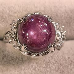 パパラチアサファイア リング （鑑別書とおまけ付）0.220ct 天然 