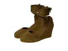ソルドス レディース シューズ ヒール レザー Soludos Leather Marseille Wedge Oliva Green グリーン
