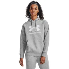 アンダーアーマー レディース アウター パーカー・スウェット ロゴ フリース Under Armourival Fleece Big Logo Hoodie Mod Gray Light グレー
