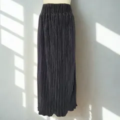 クラシカルエルフ classicalelf　ウエストゴム ロングプリーツスカート　ブラック　レディース