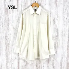 Yves Saint Laurent イブサンローラン ウォッシャブル リネン 長袖 シャツ オフホワイトのサムネイル