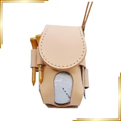 【新品】 [SIDE7] ゴルフボールホルダー ゴルフボールケース ボールケース ティーケース ティー 収納 ホルダー ゴルフ メンズ レディース 本革 日本製 (ナチュラル) 0