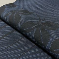☆【希少品】宮古上布 夏着物 藍色 唐花柄 - メルカリ
