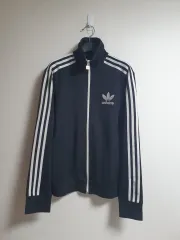 アディダス ヨーロッパ ジャージ ブラック 3本線 ホワイト トラックジャージ 95
