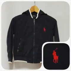 ポロラルフローレン ネイビー ウィンドブレーカー アウター ジュニア 7歳