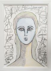 Akihiko Mihara, Salon d'Automne Award-winning artist [BEAUTY] Drawing Original artwork Female portraits Figure paintings Art Small works Paintings Fine arts Interior art Goods Contemporary art Pencil drawings Brush pen art Illustrations Beautiful women Colored pencil drawings Pen drawings Interior coordination Art posters