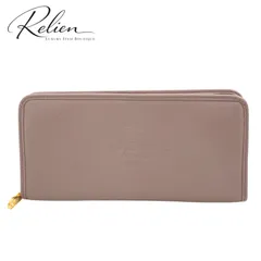 ✨Sランク・箱付き✨　LOEWE 長財布　ヘリテージ　カーフスキン　バイカラー ライトピンク　アナグラム　ラウンドファスナー　ジッピーウォレット