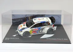 【中古】ミニカー [単品] 1/43 Volkswagen Polo R WRC Rallye Monte Carlo 2014 #1(ホワイト×ブルー×グレー) 「ラリーカーコレクション全国版 91」 同梱品