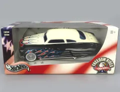 【中古】ミニカー 1/24 ’49 Merc(ブラック×ホワイト) 「Hot Wheels FREEDOM RIDES」 [G9236]